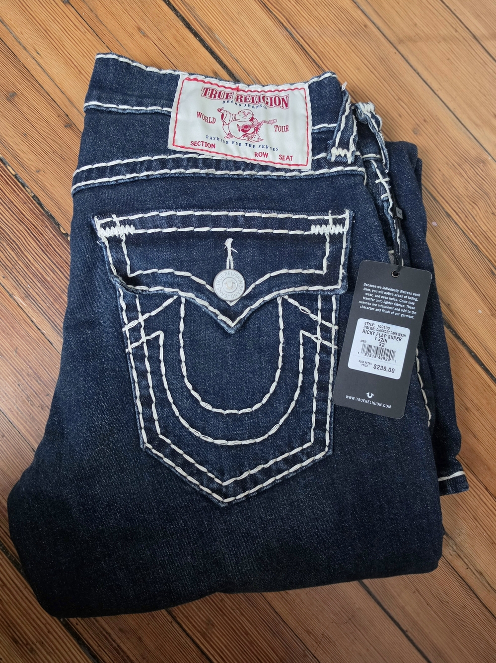 True Religion Ricky Super T [Chicory Dark Wash]
